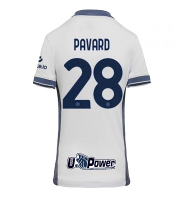 Inter Milan Benjamin Pavard #28 Segunda Equipación Mujer 2024-25 Manga Corta